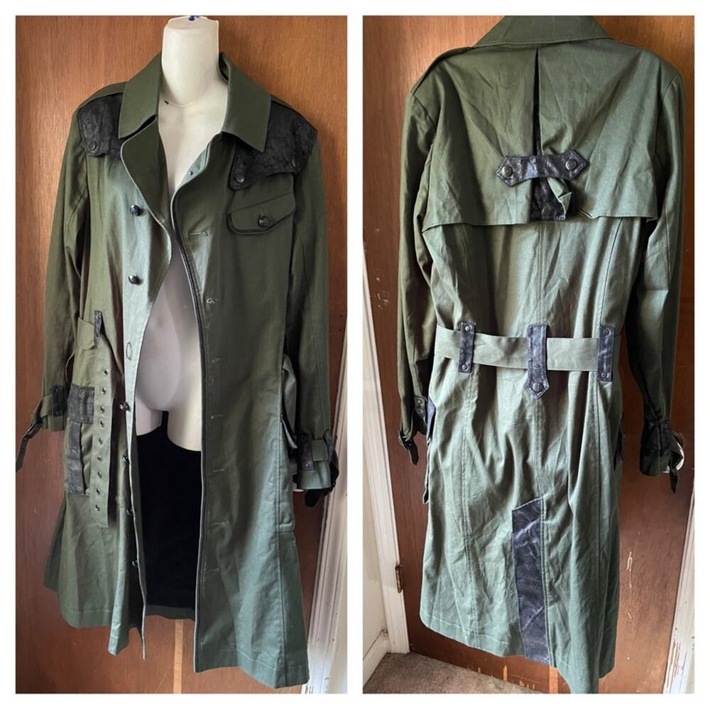 Lip service mallgoth military trench coat - Picture 2 of 11